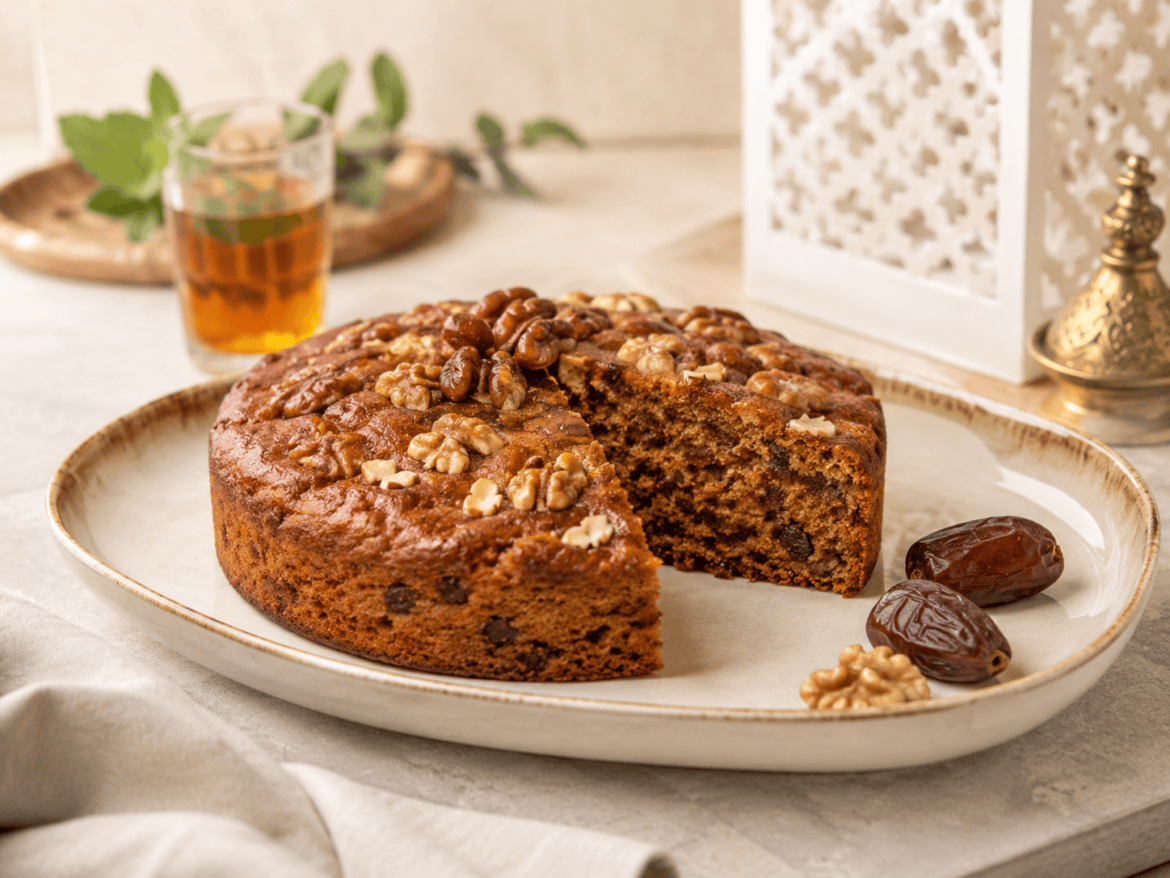 Cake bel Tmar - Marokkaanse dadelcake